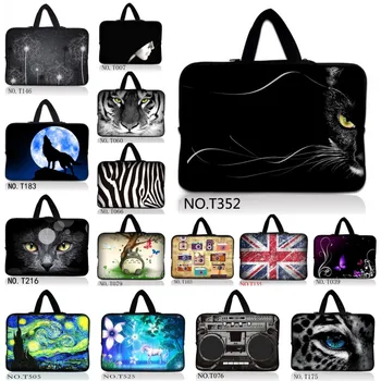 

Black Cat Ultrabook Sleeve Case Notebook Cover Bag 11.6"12"13.6"15.4"15.6" 17" Laptop Handbag Soft Neoprene Bag for Macbook