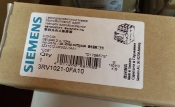 

Siemens 3RV1021-0FA10 3RV10210FA10 0.35-0.5A Circuit Breaker -New