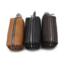 Портативный мужской кожаный держатель для карт Автомобильный Брелок Кошелек сумка кошелек для ключей кошелек F42A