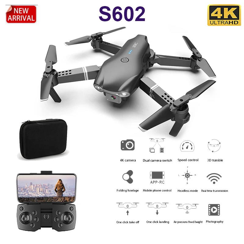 2020 Новый S602 RC Дрон 4K HD Двойная камера Профессиональная аэрофотосъемка WIFI FPV
