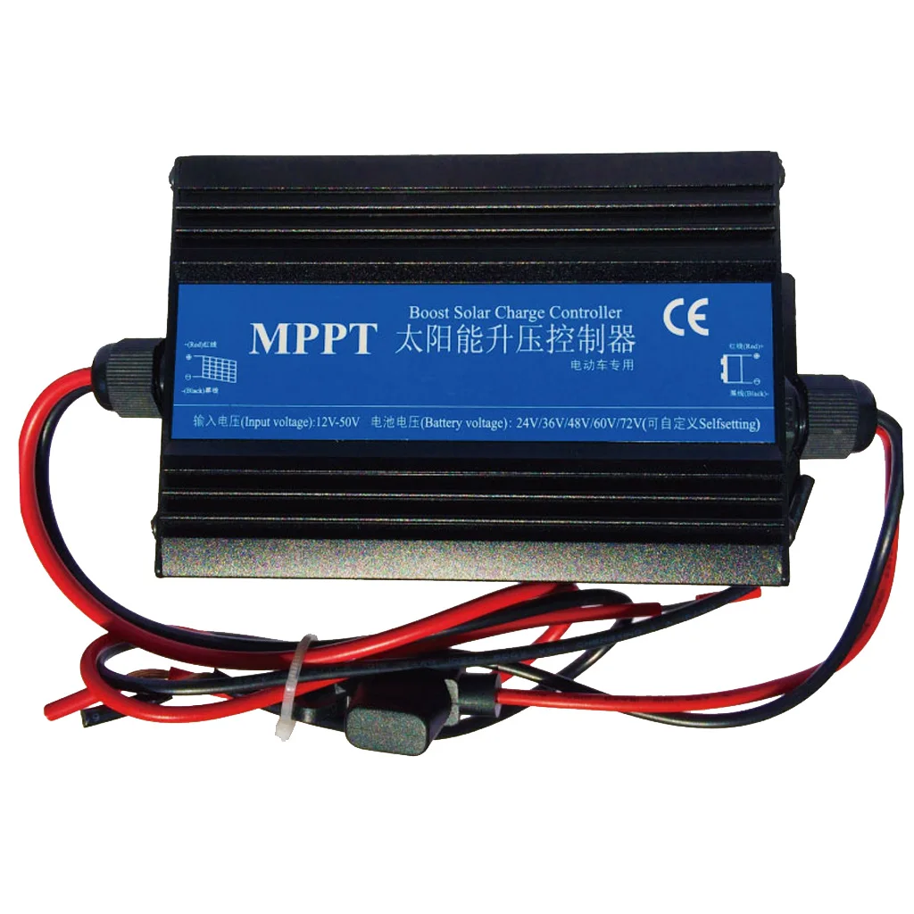 4 LEDs MPPT Boost Solar Charge Controller Panel Regulator Intelligent Regulator Battery Regulator Solar Panel24V-72V
