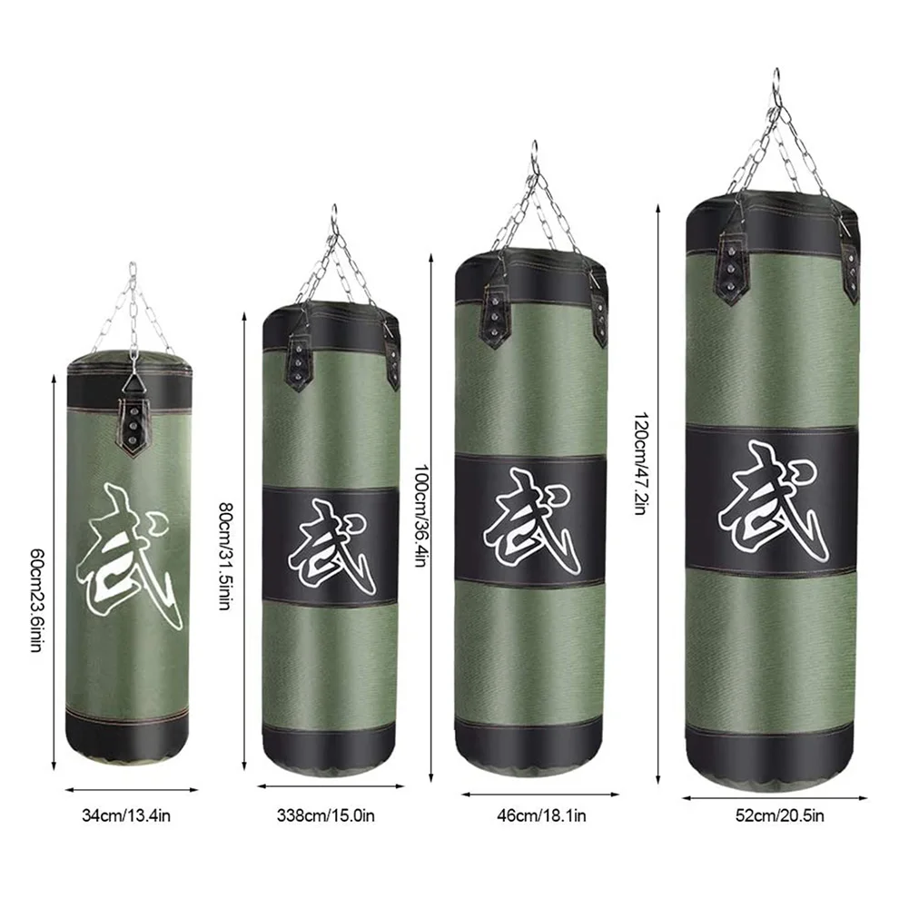 60/80/100/120cm Durable Oxford Cloth Boxing Sand Filling Thicken Strength Training Fitness Exercise Punch Sandbag