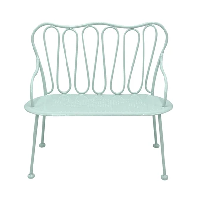 Aizulhomey LOL Blyth Doll Accessories 1/6 Iron Coffee Table Kitchen Chair Dollhouse Furniture Toys Bjd Play House Gifts for Kids Green double chair