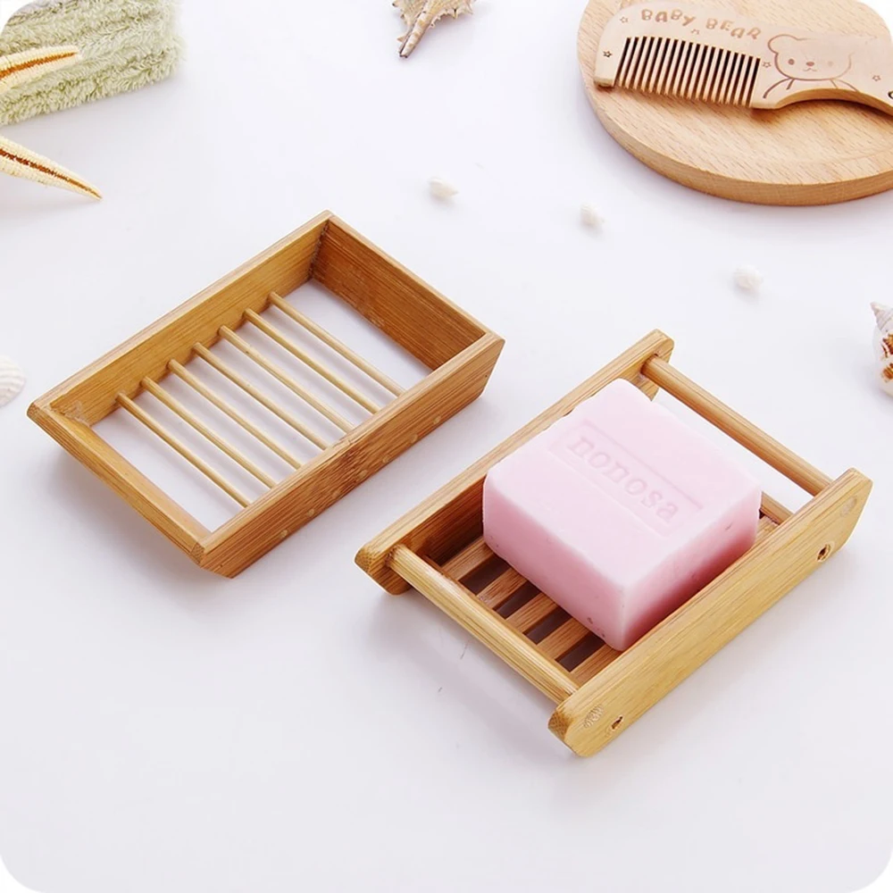 Портативная мыльница, бамбуковый ручной дренаж для мыла, коробка для ванной, ванной комнаты, японский стиль, мыльница, креативная, простая, модная