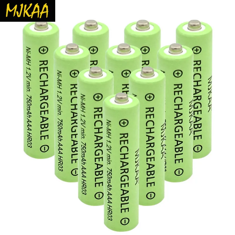 MJKAA AAA 1 2 V Ni MH аккумулятор 3A 750mAh аккумуляторная безопасность|Перезаряжаемые