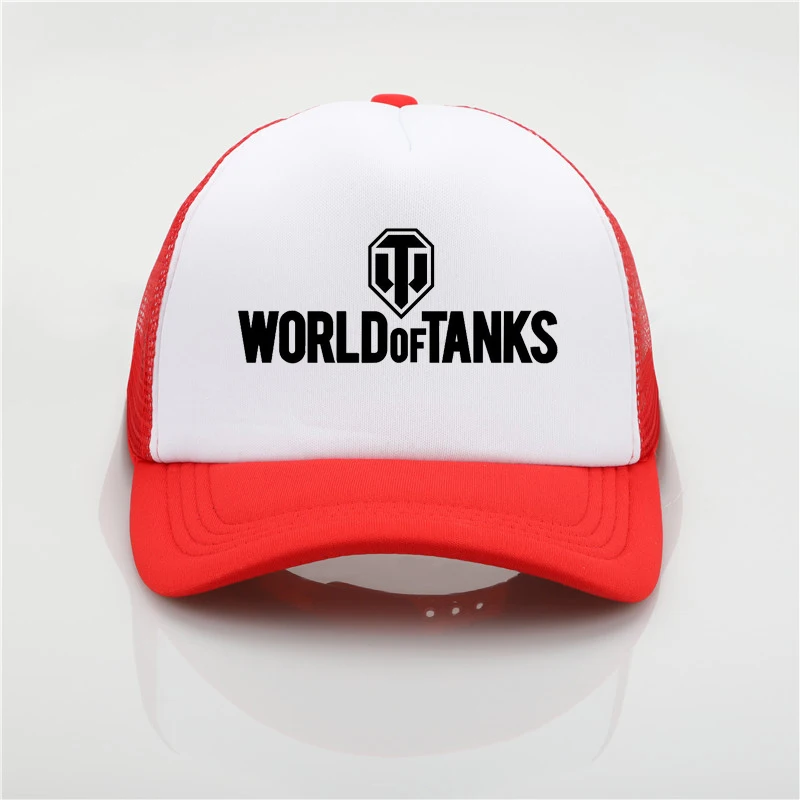 Games World Of Tanks печатная шапка с сеткой бейсболка Мужская и wo мужская летняя Трендовая шапка новая молодежная Джокер Солнцезащитная шляпа - Цвет: Оранжевый