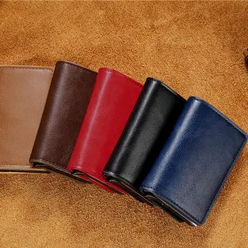 

Credit Card Wallet Using For Putting Cards And Cash Credit Mini Blocking Card Slim Purse RFID Automatic M7H3