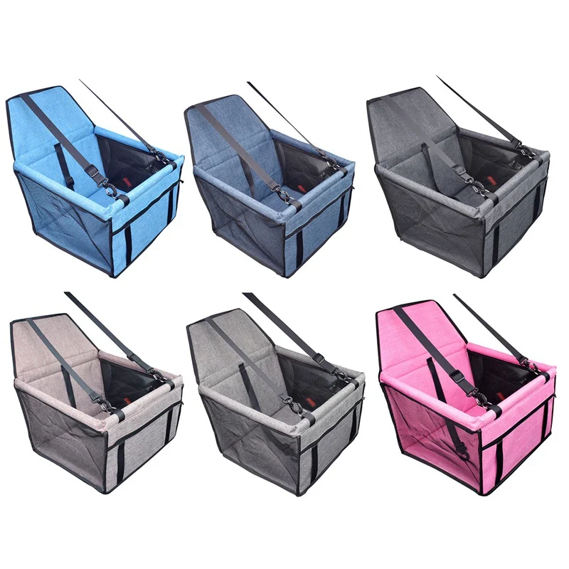 Pet Чехол для на автомобильное сиденье для перевозки собак Водонепроницаемый собака автовоз безопасный собака автомобильное кресло, корзина, кошка собака щенок Дорожная сумка для хранения коробка сетки, подвешиваемые сумки