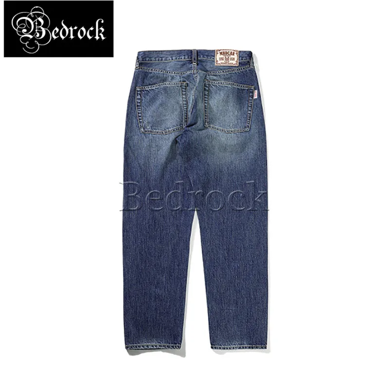 MBBCAR summer thin slim classic pencil pants cat whiskers distressed cropped jeans male vintage raw denim one washed jeans 7247