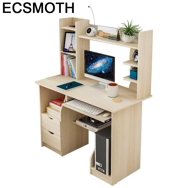 

Pliante Desk Small De Oficina Mesa Para Notebook Escritorio Mueble Bed Tablo Computer Laptop Stand Bedside Table With Bookshelf