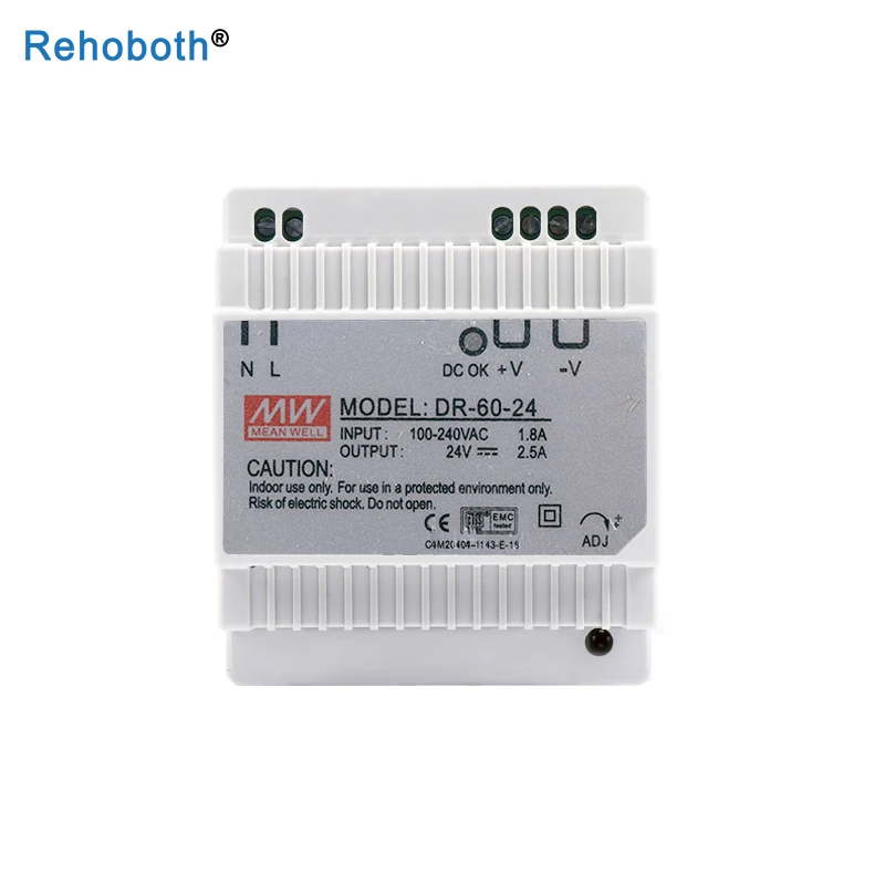 

60W 5V 24V DIN Rail Power Supply Single out Put Protective Switch Power Supply