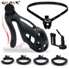 3D Curved Rings Male Cobra Chastity Cage Device Penis Sleeve Cock Ring BDSM Bondage Waist Belt Adult Erotic Sex Toys for Men 18+ 1