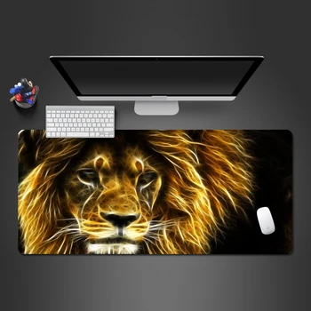 

3D Laser Lion Mouse Pad Advanced Rubber Professional Game Accessories Professional Computer Keyboard Mouse Pad Christmas Gift