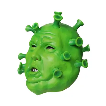 

Human Full Head Green Inframicrobe Latex Mask for Masquerade Parties Gifts