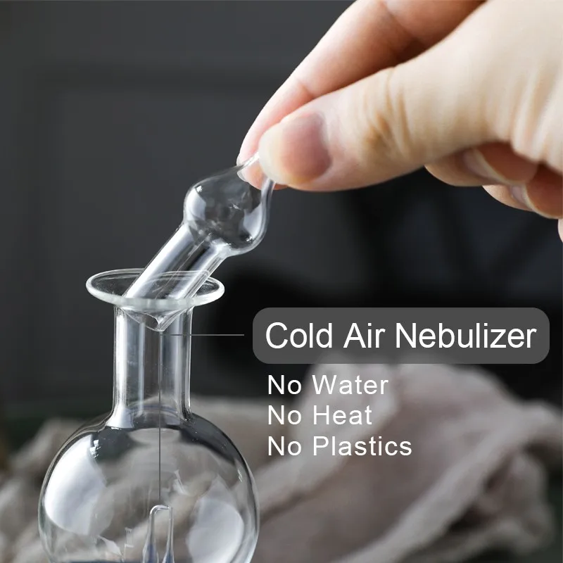 KBAYBO ароматерапия чистые эфирные масла диффузор керамическое стекло холодный воздух небулайзер с 7 цветов светодиодный