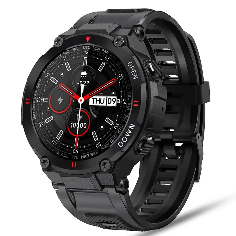 2021 New Sport Smart Watch Men Bluetooth Call Sport Fitness Multifunction Music Control Alarm Clock Reminder Smartwatch Man+Box