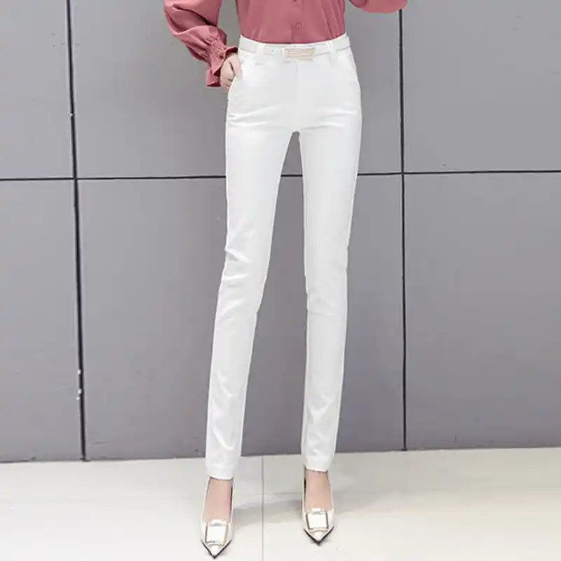 white skinny trousers womens