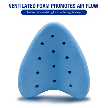 

Memory Foam Pillow Contour Legacy Leg Pillow for Back, Hip, Legs & Knee Support Wedge & Sciatica Nerve Pressure or pillowcase