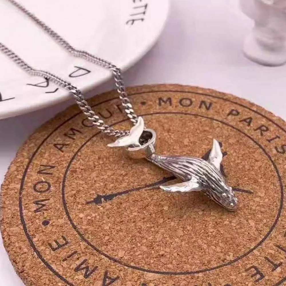 ネックレス・チョーカー BLENDOFF Humpback Whale Necklace Silver 925 New .925 Sterling Silver Humpback Whale Pendant Necklace | eBay