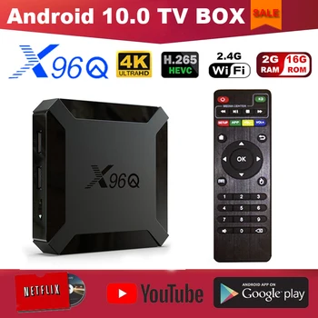 

X96Q Android10 10.0 ALLWINNER H313 Smart TV BOX Quad core 1G/2GB RAM 8G/16G ROM 4K HD Media Player X96Q TV BOX Set top Box