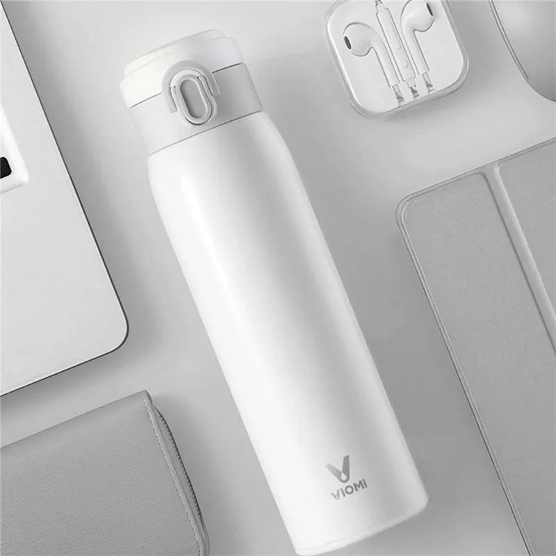 Xiaomi mi jia VIO mi вакуумная колба из нержавеющей стали 24 часа колба для воды «Умная» бутылка термос с одной рукой
