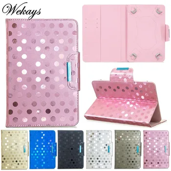 

Wekays 7 inch Universal Stand Leather Cover Case For Coque Samsung Amazon Huawei 7.0" Tablet Bussiness Sequin Protective Shell