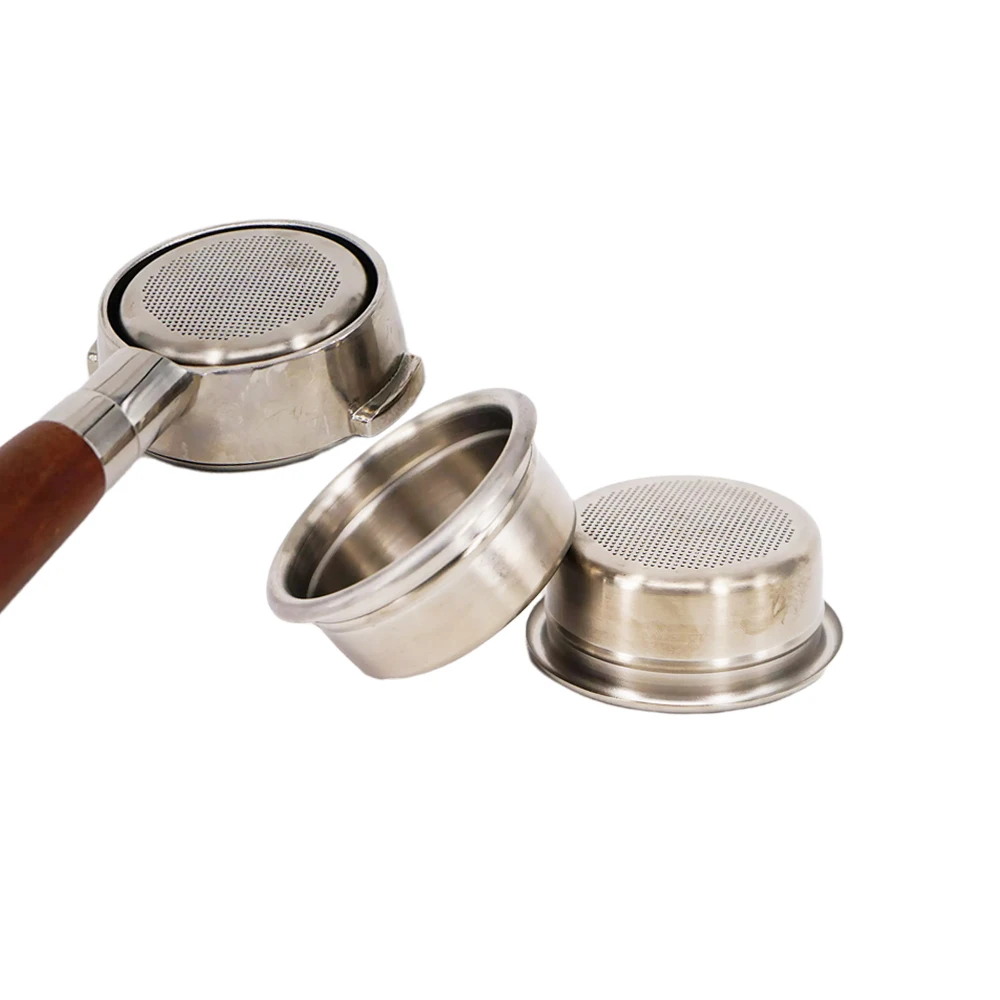 

58mm Stainless Steel Filter Basket High Pressure Breville Delonghi Krups Coffee Machine Porous Dripper Cup