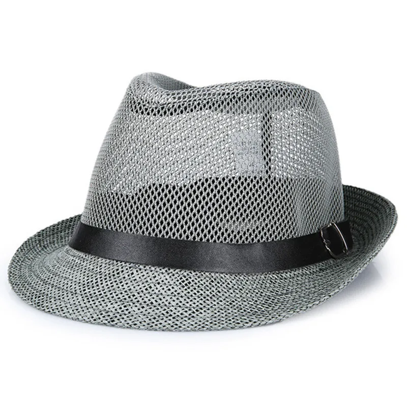 Летняя джаз шляпа для мужчин и женщин Пляжная Соломенная Шляпа Fedora шляпы для мужчин шляпа, Панама для защиты от солнца джентльменская шляпа
