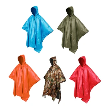

3 in 1 Multifunctional Raincoat Outdoor Travel Rain Poncho Backpack Quality Awning Camping Hiking Rain Cover Waterproof Tent