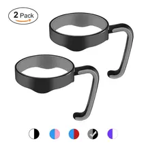 Черный+ серый ручной держатель пластиковые чашки ручка для YETI 30 унц. Rambler tumbler ручка для 30 унций Yeti чашки кружки два кольца