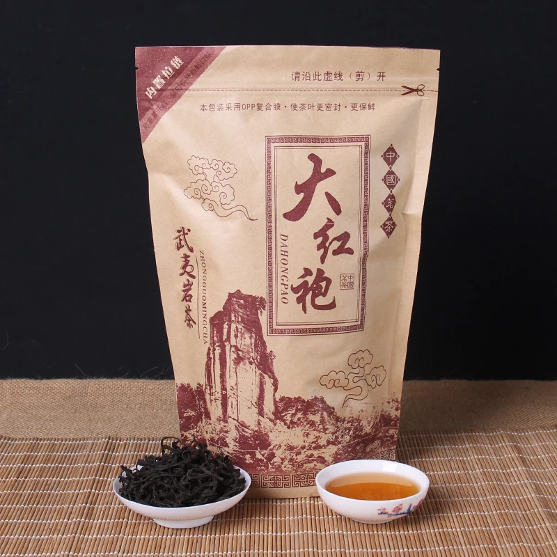 

Chinese Da-Hong- Pao Tea Big Red Robe Oolong Tea the Original Green Food Wuyi Rougui Tea For Health Care Lose Weight