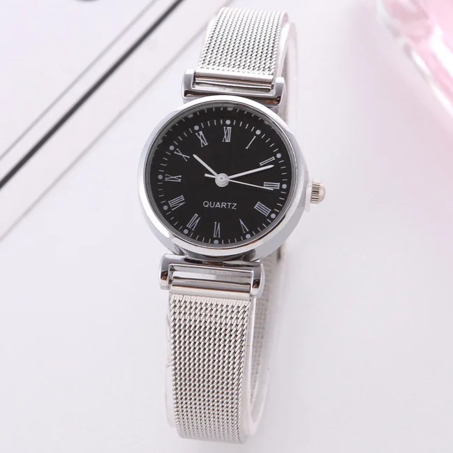 

To Fight a Lot of Women's Fashion Retro Steel Belt Small Dial Girl'S Watch Literature And Art Versatile Mori Girl-Style Students