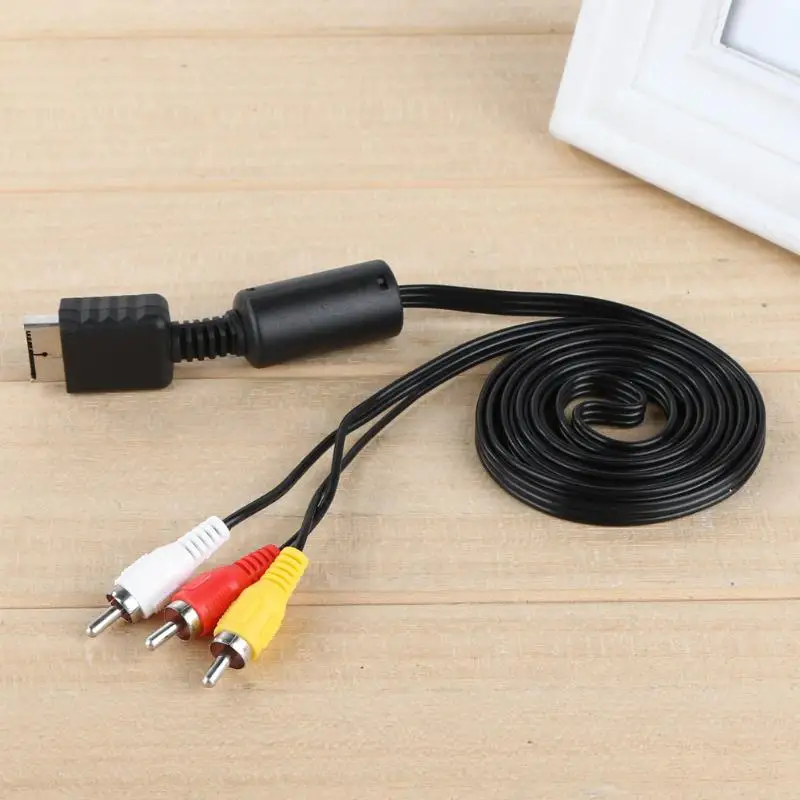 1,8 м 6 футов AV ТВ RCA видео шнур, кабель для SONY PS2 PS3 playstation 2 3 игровой кабель AV к RCA видео выход Разъемы