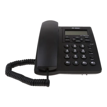 

Corded Standard Phone Answering System Home Business Phone Caller ID Black