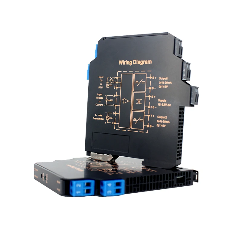 

4-20mA 0-10V 0-5V Power Supply DC24V Ultra-thin Signal Isolation Transmitter Current Voltage Transmitter Signal Isolated