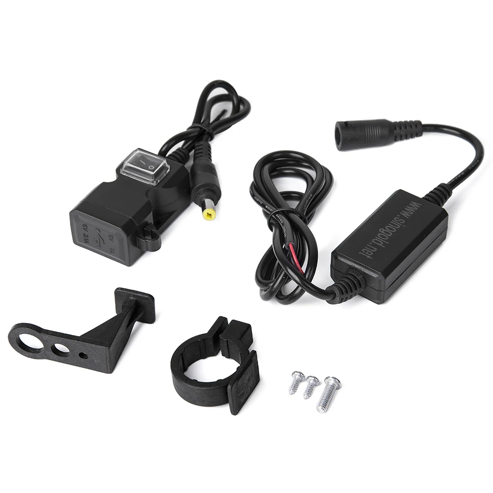 12-24 в двойной usb-порт водонепроницаемый мотоцикл зарядное устройство на руль для мобильного телефона iphone samsung huawei адаптер для вилки розетка