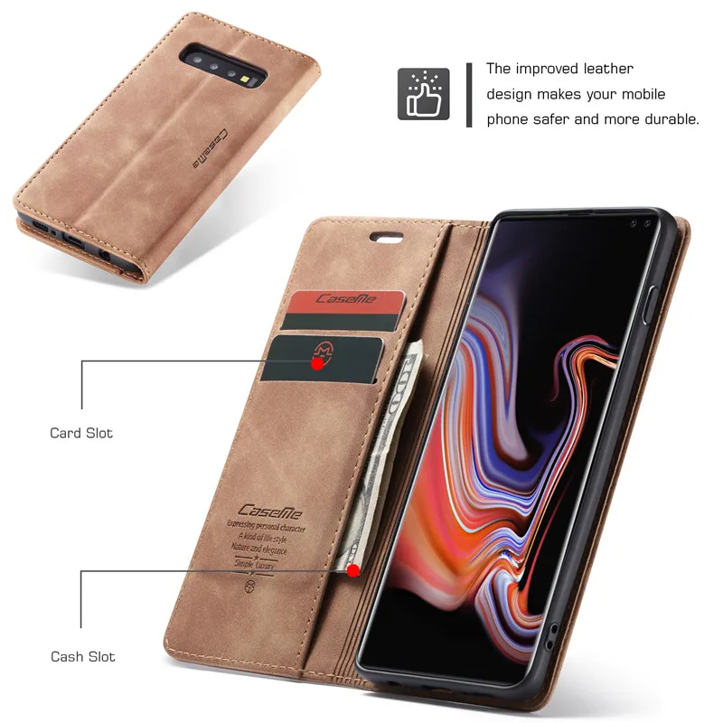 Чехол Кошелек с откидной крышкой для Samsung Galaxy S8 S9 S10 S20 Note 10 20 Ultra Plus S10E 5G S7 Edge