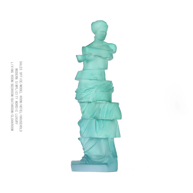 

Nordic Creative Artwork Crafts Transparent Resin Venus Figurine Character Sculpture Home Decoration