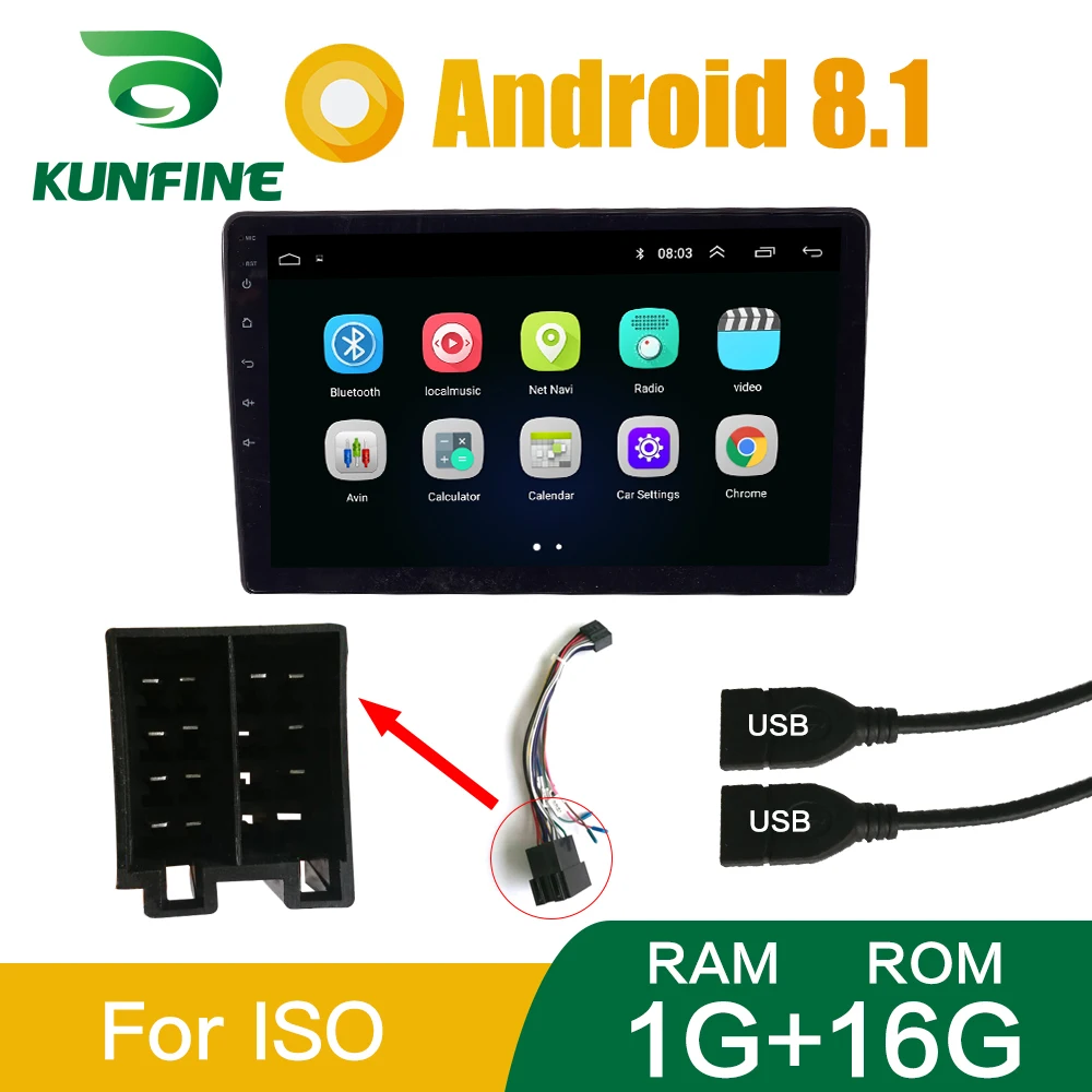  9 INCH 2GB RAM 32GB ROM Android 8.1 Car radio Multimedia Video Player Universal auto Stereo GPS Blu