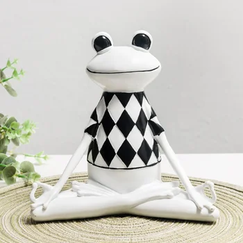 

Rural Frog Ornaments Book Bar Locker Cute Fresh Fruit Milk Tea Shop Small Fresh Decorations Living Room TV Cabinet Wine Cabinet