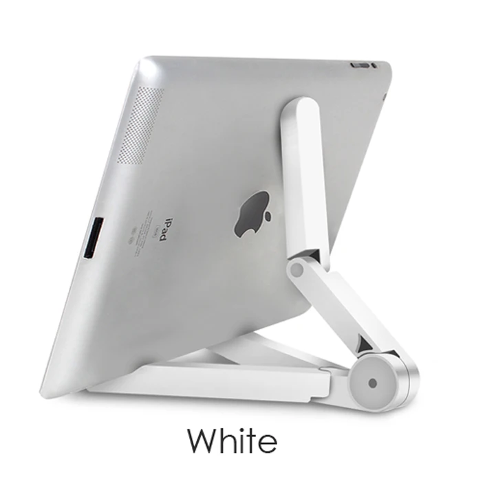 Держатель для планшета Настольный держатель для Ipad air pro 10,5 12,9 9,7 телефон подставка держатель крепление регулируемый держатель для планшетного мобильного телефона с 4-10,5 дюймов - Цвет: Белый