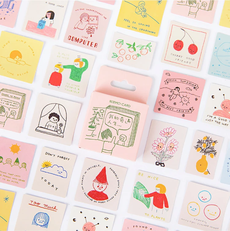 46 шт./кор. принт с героями мультфильмов Kawaii наклейки для автомобиля Отделом дя