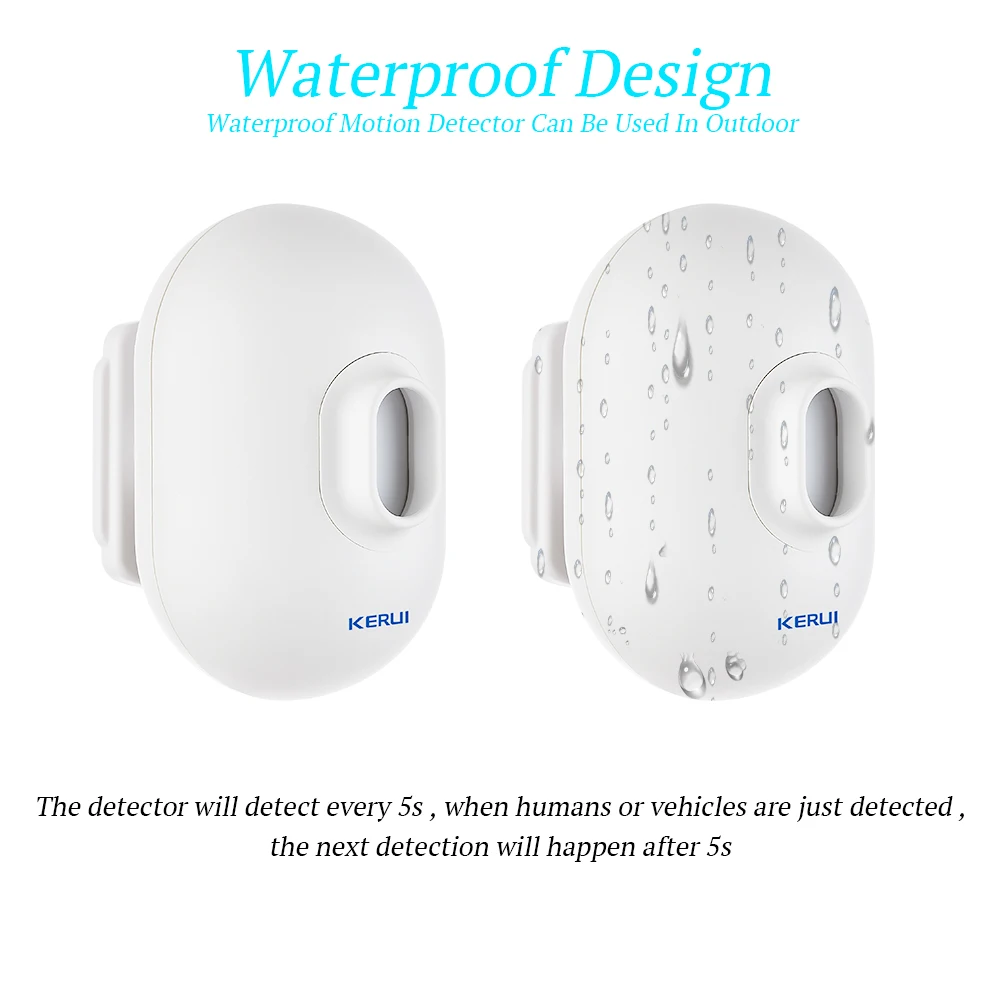 Беспроводная инфракрасная Автомобильная сигнализация KERUI DW9 водонепроницаемая