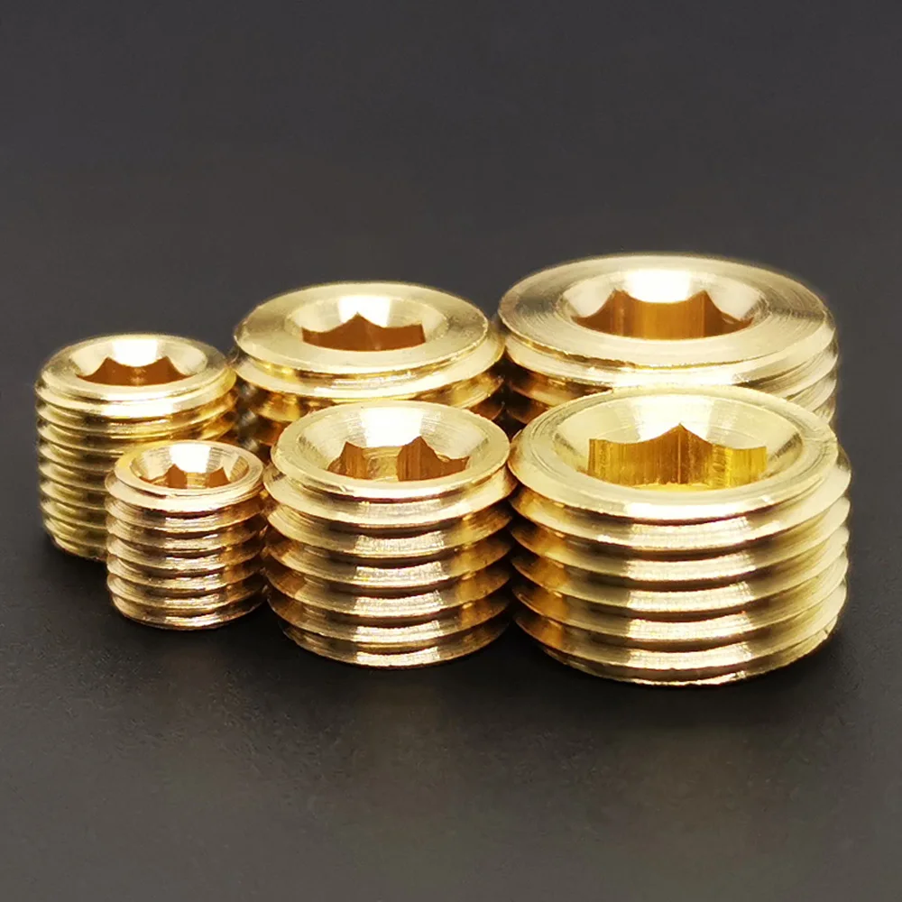 M8 10 14 16 18 20 22 Metric Male Brass Countersuck End Plug Hex Allen Socket Water Gas Oil Fuel Propane | Обустройство дома