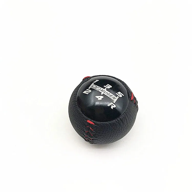 5 Speed Black Ручка переключения передач 5 6 скоростей M10* 1,5 кожаная ручка переключения передач подходит для гонок Mugen Honda Civic Accord City FD2 FN2 EP3 TYPE R DC2 DC5 AP1 - Название цвета: 5 Speed Black