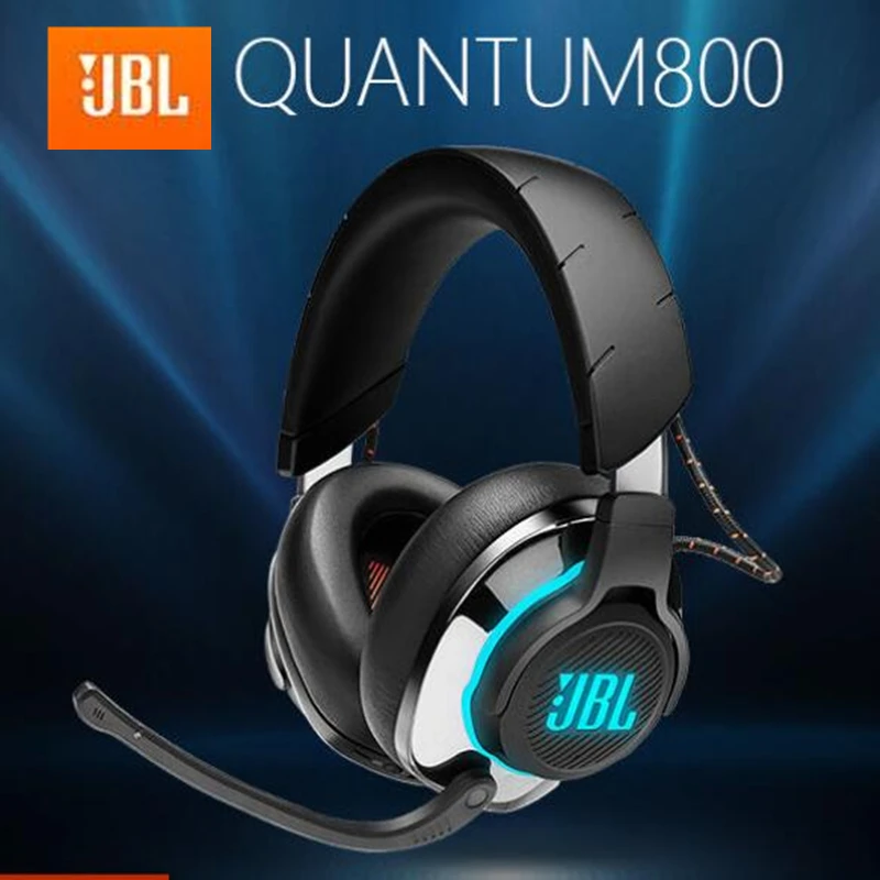 JBL Quantum 800 Wireless over ear performance gaming headset with Active Noise Cancelling Bluetooth 5 0 Pure Bass Headphone