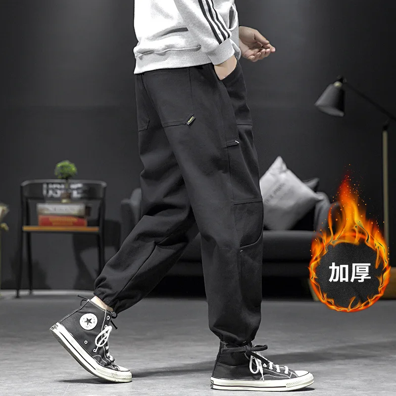 

2019 Winter New Style Japanese-style Interior Large Size Wide-Leg Beam Leg Casual Pants M-5x Hk19218