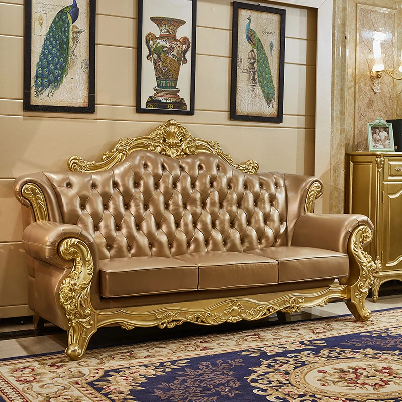 Golden color sofa set Outlet
