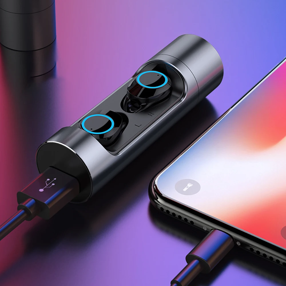 Беспроводные Bluetooth 5,0 стерео наушники с сенсорным управлением TWS мини невидимые наушники спортивные наушники с микрофоном игровые IPX7 водонепроницаемые