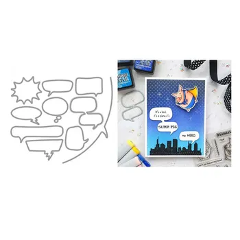 

New 2020 Metal Cutting Die Cuts and Scrapbooking Comic Speech Bubbles Die Embossing Frame Card Craft For Paper Making